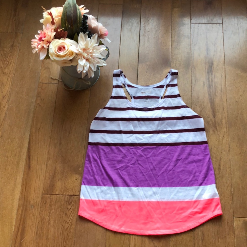 Arizona medium racer back striped tank - Picture 2 of 4